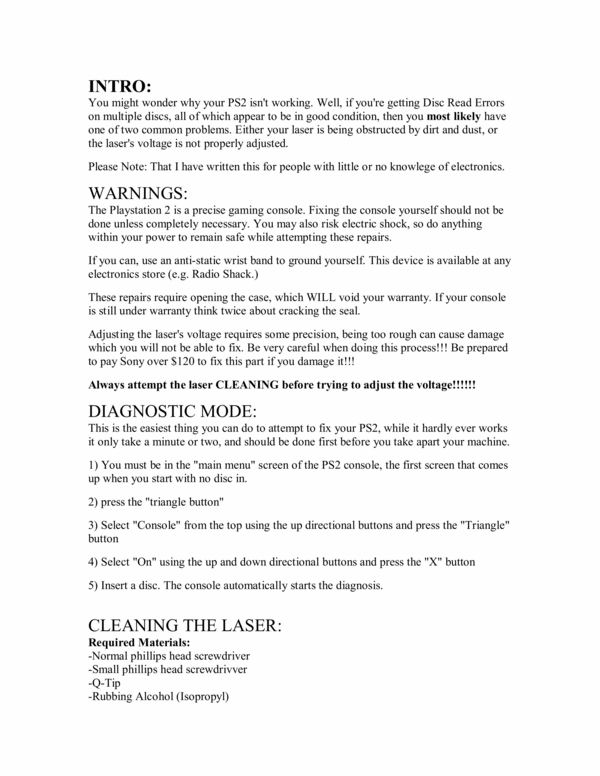 Product picture FIX AND REPAIR PS2 CONSOLE DISC READ ERROR/LASER CLEAN RESELL